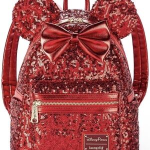 Loungefly Sparkling Red Sequin Backpack